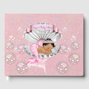 Livre D'or Sirène Bébé Fille Ethnique Rose Coquillage Perles