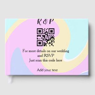 Livre D'or site web mariage rsvp q r code ajouter nom texte
