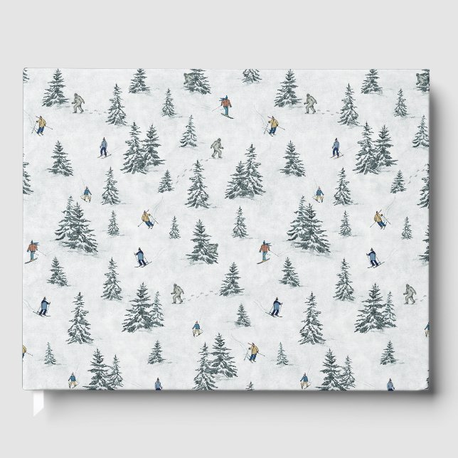 Livre D'or Skieurs alpins et yétis cachés - Ski alpin (Recto)