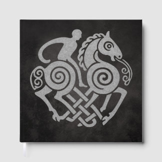 Livre D'or Sleipnir et Odin Symbole Mythologie Nordique Desig