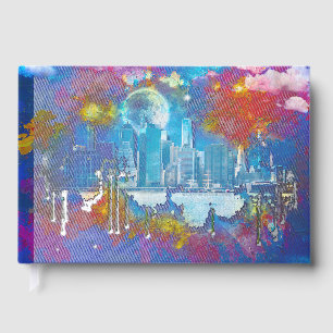 Livre D'or SlipperyJoe NYC graffiti lune entourée de tourbill