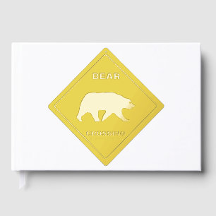 Livre D'or SlipperySignal de passage de l'ours de Joe silhoue