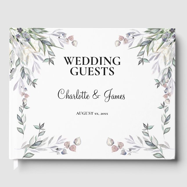 Livre D'or Soft Purple Scottish Heather Wedding  (Recto)