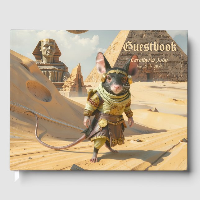 Livre D'or Souris exploratrice du désert Steampunk  (Recto)