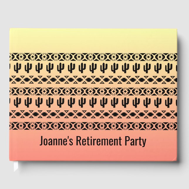 Livre D'or Southwest Ombre Design Guest Book (Recto)