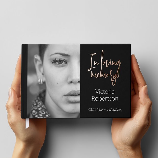 Livre D'or Souvenez-vous des funérailles commémoratives moder (Perfect memorial keepsake)
