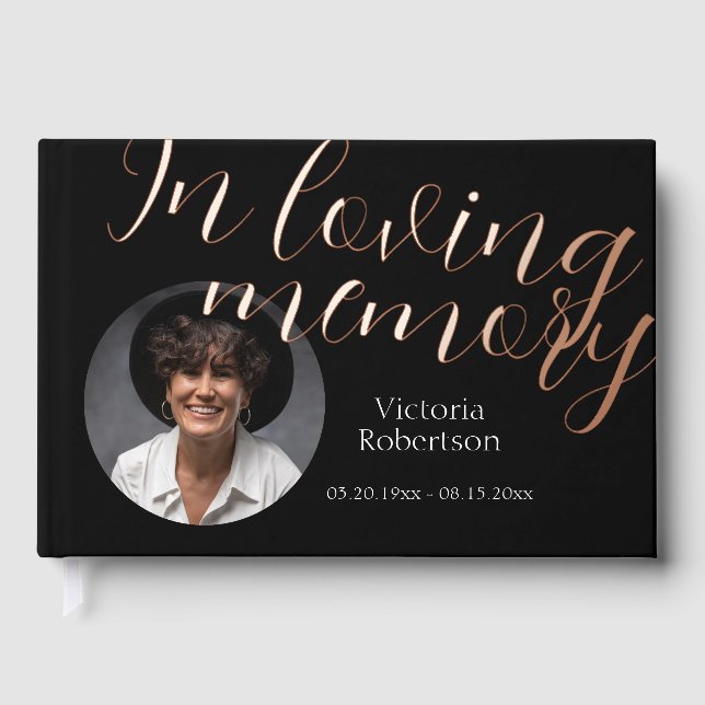 Livre D'or Souvenez-vous des funérailles commémoratives moder (Recto)