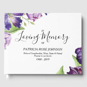 Livre D'or Souvenir des funérailles commémoratives des Tulipe