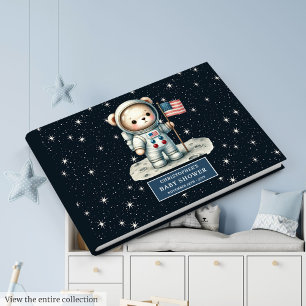 Livre D'or Space Teddy Bear Astronaut Boy Baby shower Se conn