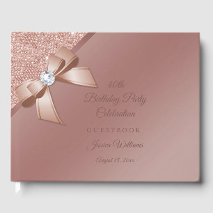 Livre D'or Sparkles & Rose Gold Glamour Birthday
