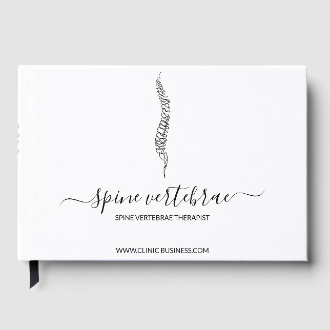 Livre D'or Spine Logo Chiropractor Doctor (Recto)