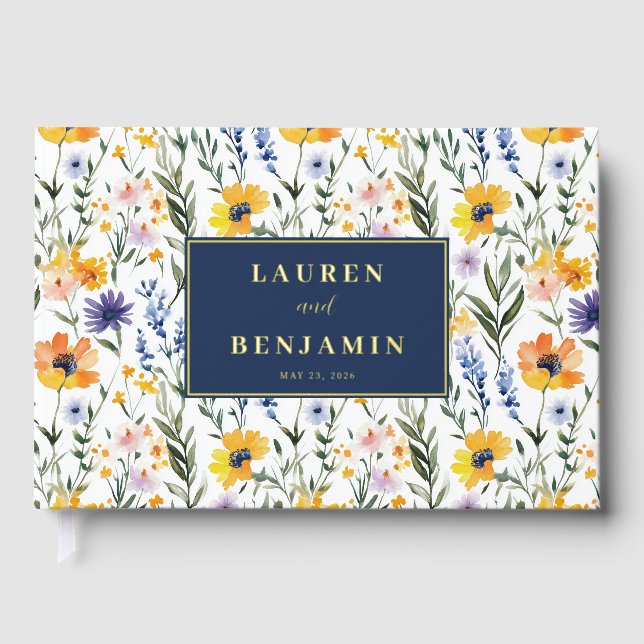 Livre D'or Spring Floral Wedding (Recto)