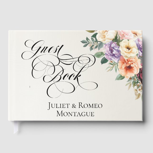 Livre D'or Spring Wildflowers - Ivory (Recto)