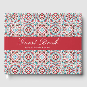 Livre D'or Style géométrique Étincelles Mariage métallique en