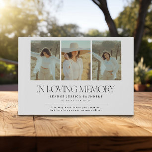 Livre D'or Stylish In Loving Memory Letting 4 Photo Collage