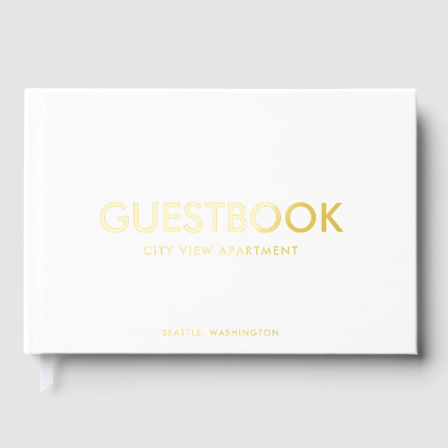 Livre D'or Stylish Sans Serif Modern (Recto)