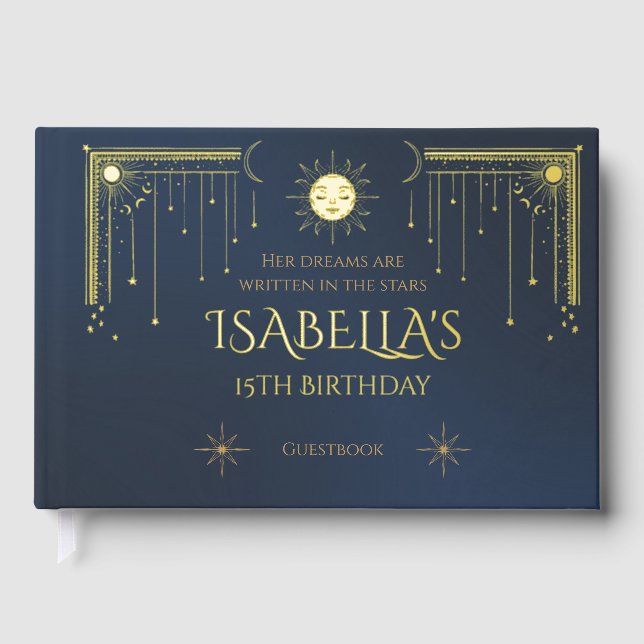 Livre D'or sun and stars (Recto)