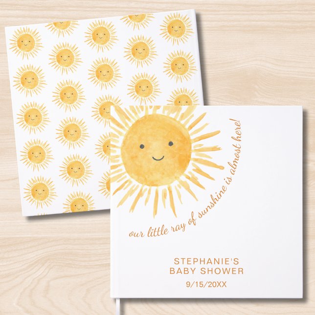 Livre D'or Sunshine Boho Sun Baby shower non sexiste (Créateur téléchargé)
