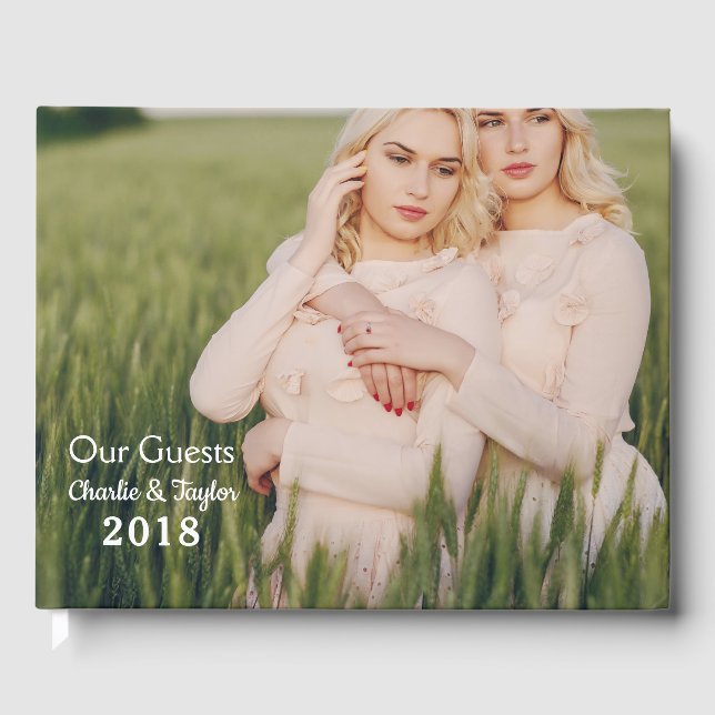 Livre d'or sur les photos et le texte personnalisé (Recto)