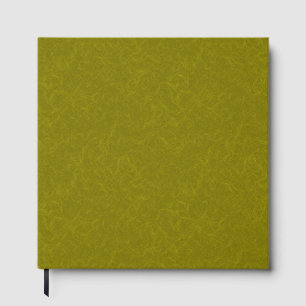 Livre D'or Surface vert olive avec un motif subtil tourbillon