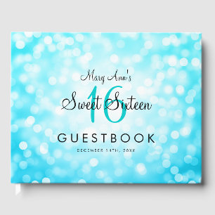 Livre d'or Sweet 16 Party Turquoise Parties scinti