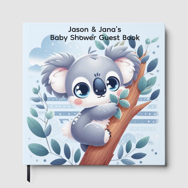 Livre D'or Sweet Baby Koala - Shower Guest Book (Recto)