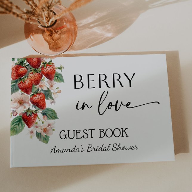 Livre D'or Sweet Berry in Love Strawberry Bridal Shower (Créateur téléchargé)