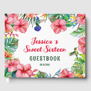 Livre D'or Sweet sixteen hawaïen tropical