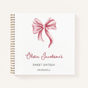 Livre d'or Sweet Sixteen Simple et Élégant avec un