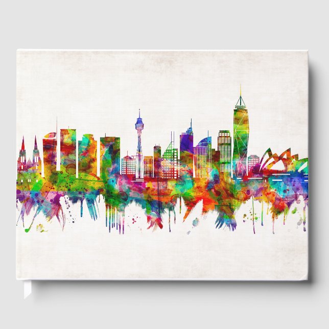 Livre D'or Sydney Australia Skyline (Recto)