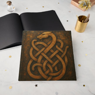 Livre D'or Symbole de nœud de serpent en vieux norrois