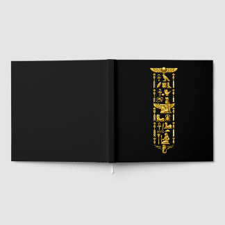 Livre D'or Symboles Anciens Égyptiens Dorés – Hierog Luxueux