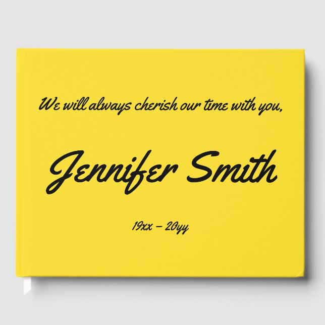 Livre d'or Sympathy simple et basique (Recto)