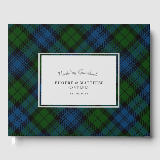Livre D'or Tartan Clan Campbell Plaid Militaire (Recto)