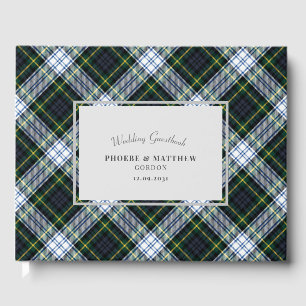 Livre D'or Tartan Clan Gordon Green White À damiers Mariage