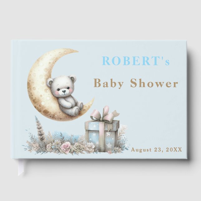 Livre D'or Teddy Blue Oear Nous pouvons Bearly Wait Collectio (Recto)