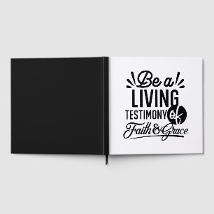 Livre D'or Témoignage Vivant Citation Biblique Motivation Chr