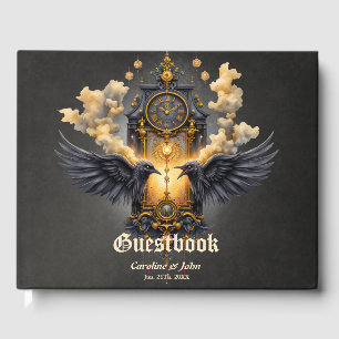 Livre D'or Témoins éternels – Horloge du destin cramoisi.