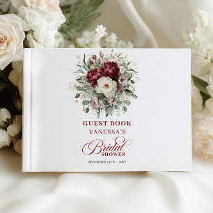 Livre D'or Tenu en Bourgogne floral mariage invité de la douc