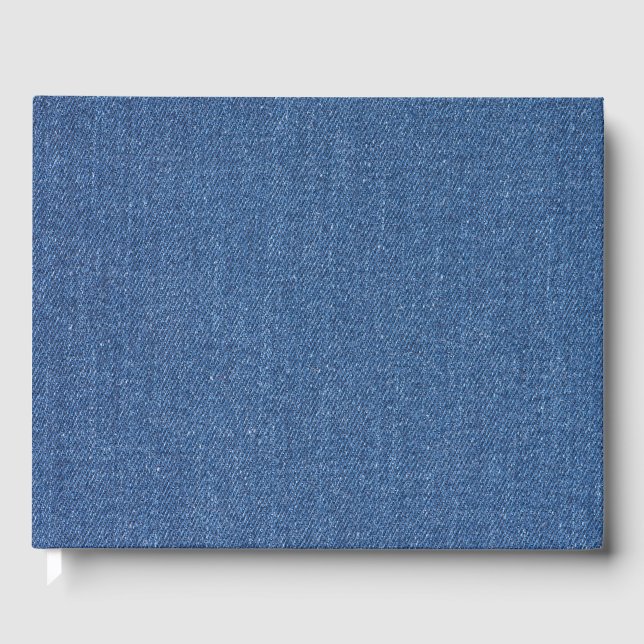 Livre D'or Textile fabric bleu fashion jean denim (Recto)