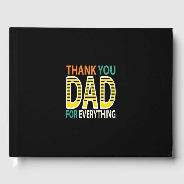Livre D'or thank ydad for everything (Recto)
