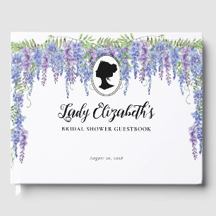 Livre D'or Thème de douche de mariée Floral Violet Régence Vi