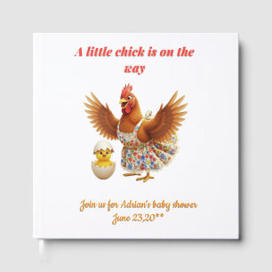 Livre D'or Thème de fête Petite Poule Rustique