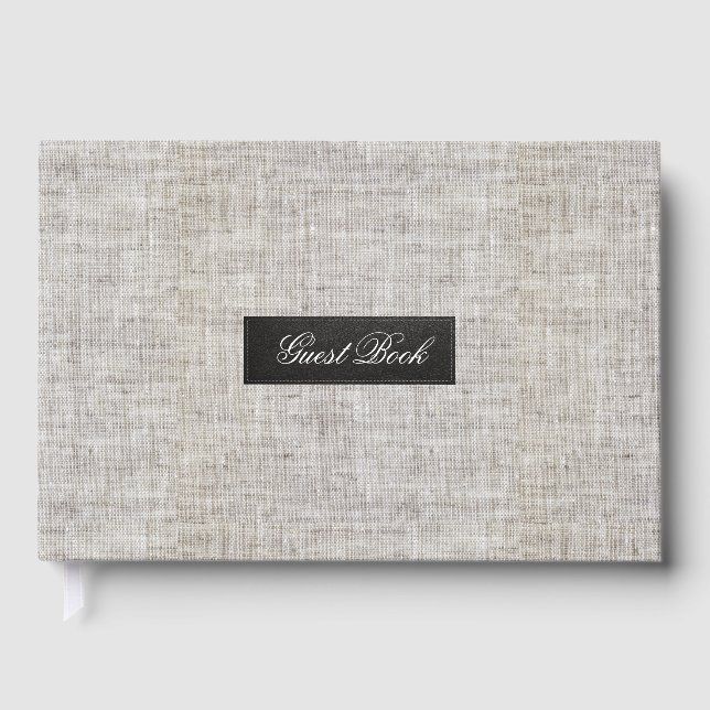 Livre D'or Toile de jute moderne (Recto)