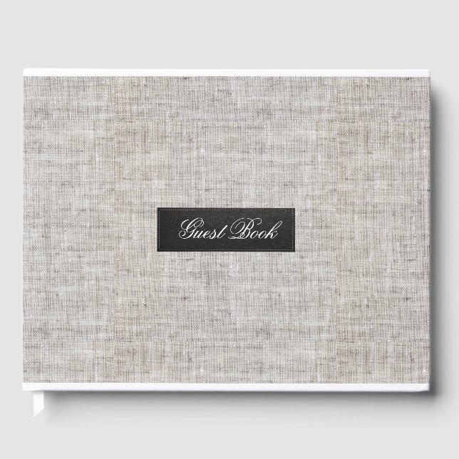 Livre D'or Toile de jute moderne (Recto)