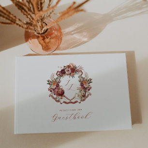 Livre D'or Tombez Amoureux Crête de Mariage Fleurs d'Automn