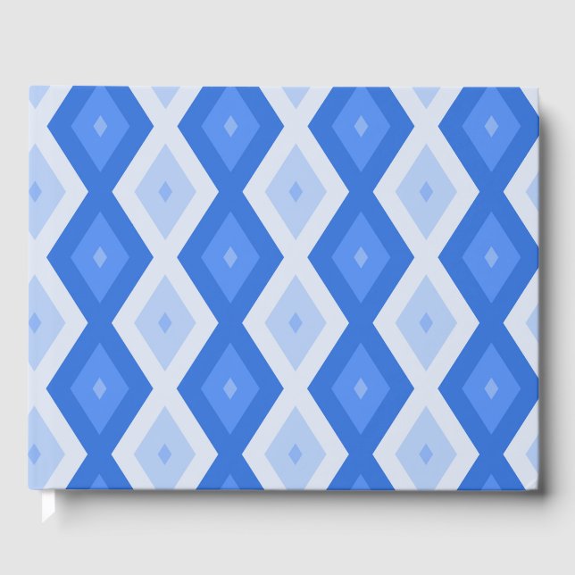 Livre D'or Tons de motif de diamant bleu (Recto)