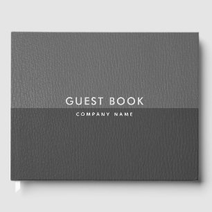 Livre D'or Tons gris vintage faux cuir