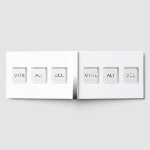 Livre D'or Touches CTRL ALT DEL de SlipperyJoe trois blanches