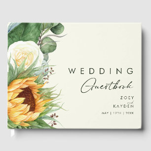 Livre D'or Tournée de pays audacieux Mariage jaune clair
